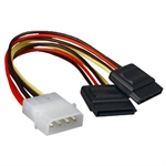 Molex Y-splitter til SATA strøm , 40cm