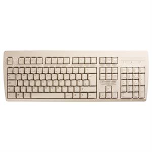 Tastatur i hård plast, med ægte PS/2 (TYSK layout)