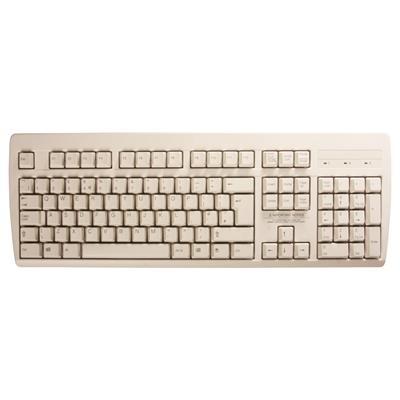 Tastatur i hård plast, med ægte PS/2 (UK layout) - UDGÅET