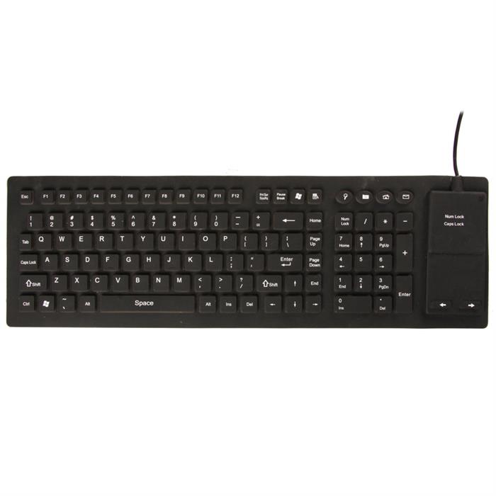 Vandtæt tastatur med touchpad - UK layout - UDGÅET - EOL